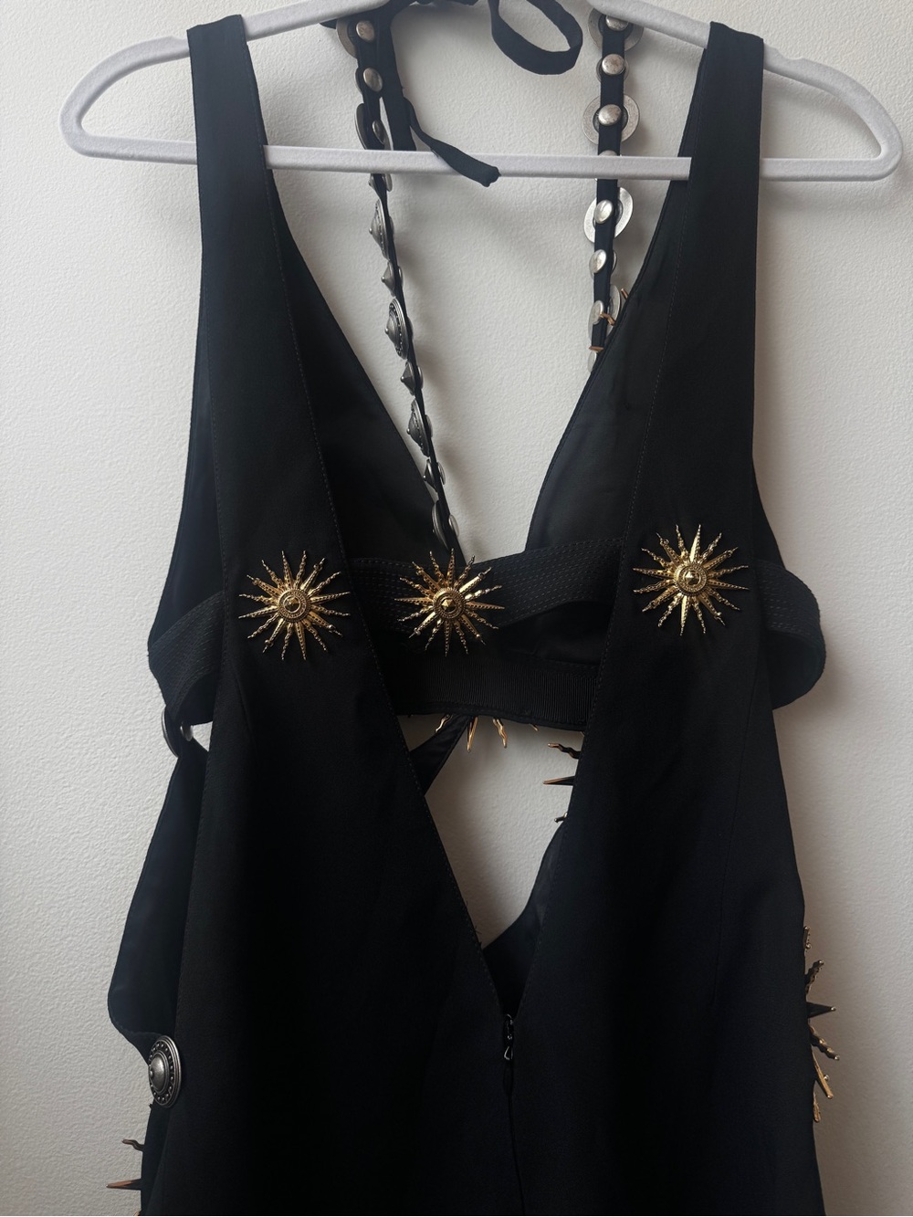 Fausto Puglisi Runway Embellished Cutout Mini Medallion Dress - Picture 9 of 9